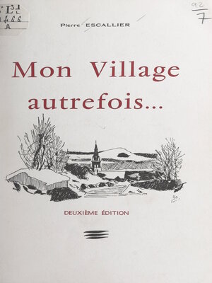cover image of Mon village autrefois...